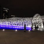 Webb Bridge at night