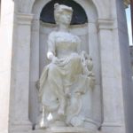 Detail of Marble Statue of Wisdom; Queen Victoria Memorial - Melbourne