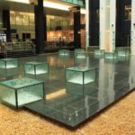 Glass cube sculptures in No. 161 Collins Street, Melbourne